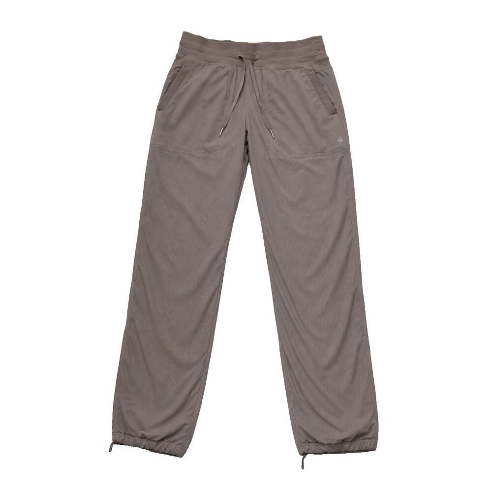 Lululemon Dance Studio Lined Jogger Taupe Drawstring Ankle Women's 8 Athleisure